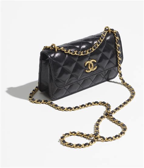 chanel flap phone holder with chain review|chanel card holder original.